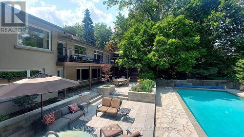 1561 Pinetree Crescent, Mississauga, ON - Outdoor With In Ground Pool With Deck Patio Veranda