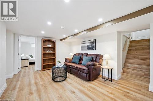 Living area featuring recessed lighting and light wood-style floors - 699 Frederick Street, Kitchener, ON - Indoor