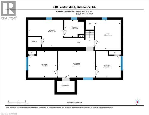 View of home floor plan - 699 Frederick Street, Kitchener, ON - Other