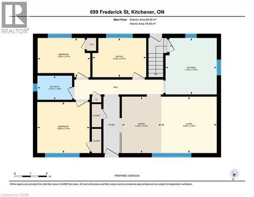 View of floor plan / room layout - 699 Frederick Street, Kitchener, ON - Other