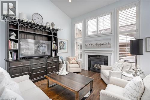 4252 Sarazen Drive, Burlington, ON - Indoor Photo Showing Living Room With Fireplace