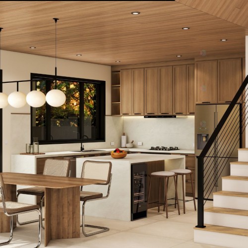 À construire - Av. De La Montagne, Sainte-Béatrix, QC - Indoor Photo Showing Dining Room