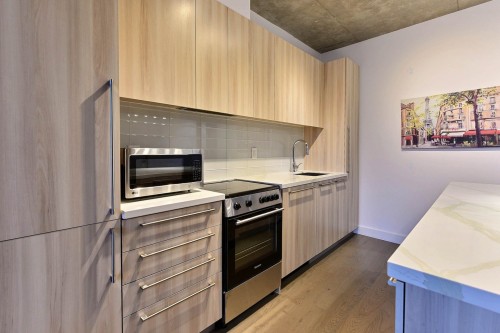 Kitchen - 609-1220 Rue Crescent, Montréal (Ville-Marie), QC - Indoor Photo Showing Kitchen