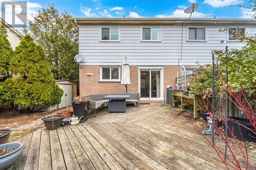 Large deck for summer entertainment and relaxing - 3368 Mainsail Crescent, Mississauga, ON - Outdoor With Deck Patio Veranda With Exterior