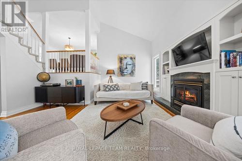 2795 Flannery Drive, Ottawa, ON - Indoor Photo Showing Living Room With Fireplace
