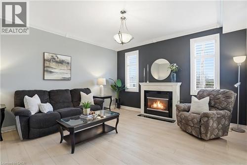 486 Delaney Court, Burlington, ON - Indoor Photo Showing Living Room With Fireplace