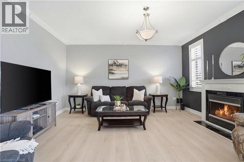 486 Delaney Court, Burlington, ON - Indoor Photo Showing Living Room With Fireplace