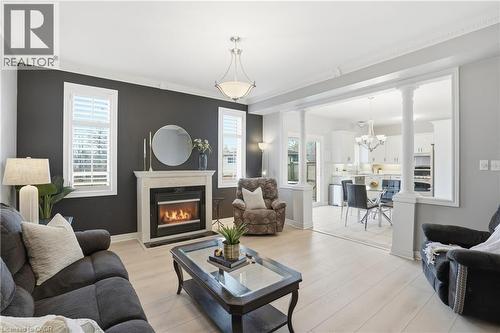 486 Delaney Court, Burlington, ON - Indoor Photo Showing Living Room With Fireplace