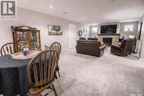 4960 Wright Road, Regina, SK - Indoor With Fireplace