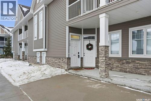4159 Green Apple Drive E, Regina, SK - Outdoor With Balcony With Facade