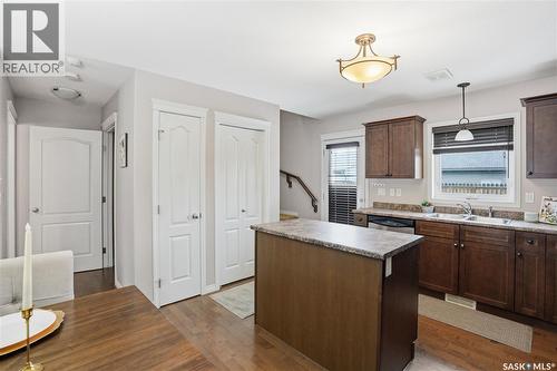 17 622 Lamarsh Road, Saskatoon, SK - Indoor Photo Showing Kitchen With Double Sink