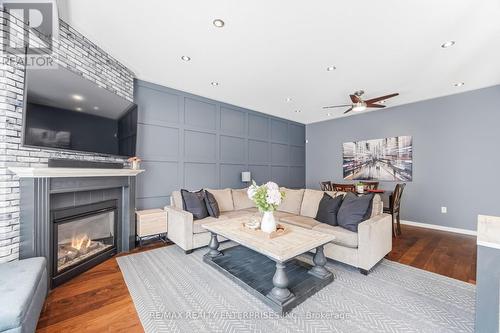 3356 Hiscott Avenue, Burlington, ON - Indoor Photo Showing Living Room With Fireplace
