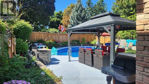 4 Marchmount Crescent, Brampton, ON - Outdoor With In Ground Pool With Backyard