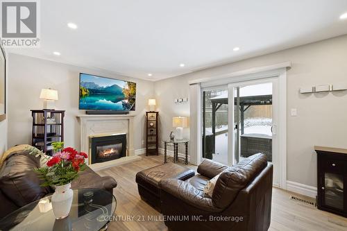 4 Marchmount Crescent, Brampton, ON - Indoor Photo Showing Living Room With Fireplace