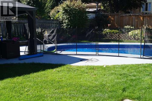 4 Marchmount Crescent, Brampton, ON - Outdoor With In Ground Pool With Backyard