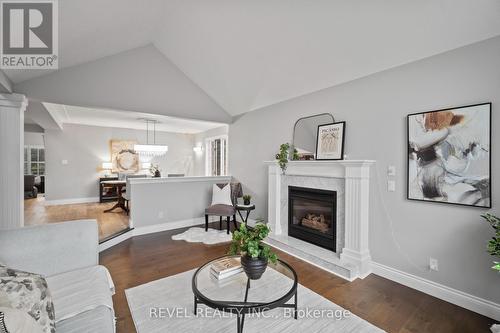 2255 Mohawk Trail, Milton, ON - Indoor Photo Showing Living Room With Fireplace