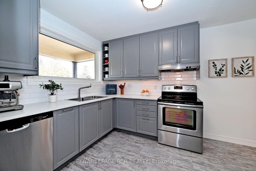 87 Richardson Drive, Aurora, ON - Indoor Photo Showing Kitchen With Double Sink