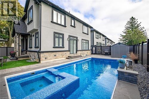 4 Lockman Drive, Ancaster, ON - Outdoor With In Ground Pool With Deck Patio Veranda