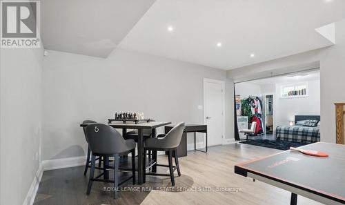 The Finished Basement Extends the Living Space - 2163 Deyncourt Drive, Burlington, ON - Indoor Photo Showing Dining Room
