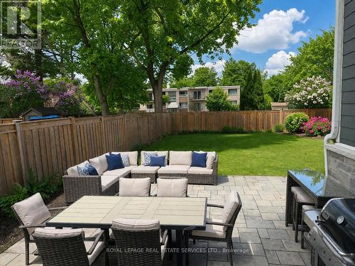 Interlock Patio Ideal for Relaxing or Entertaining - 2163 Deyncourt Drive, Burlington, ON - Outdoor With Deck Patio Veranda