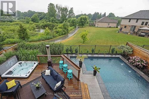 2091 Pennyroyal Street, London North (North D), ON - Outdoor With In Ground Pool With Deck Patio Veranda