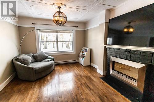 12 Upper Nicholsville Road, Deer Lake, NL - Indoor With Fireplace