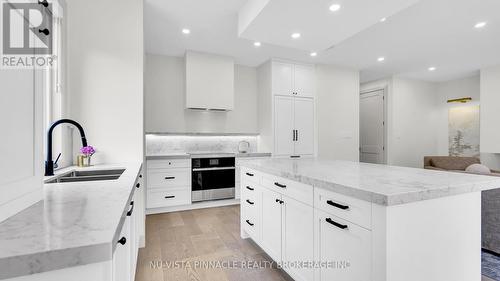 3998 Big Leaf Trail, London South (South V), ON - Indoor Photo Showing Kitchen With Double Sink With Upgraded Kitchen