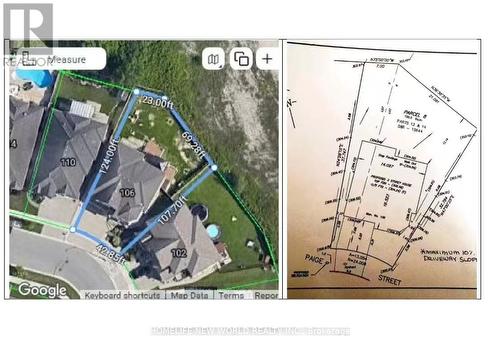 Lot Shape and Part of Survey - 106 Paige Street, Kitchener, ON - Other