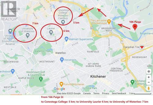 Easy to Universities and Schools - 106 Paige Street, Kitchener, ON - Other