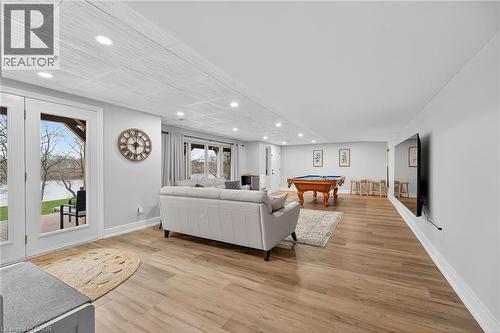 Lower level with walkout - 397 Caithness Street E, Caledonia, ON - Indoor Photo Showing Living Room
