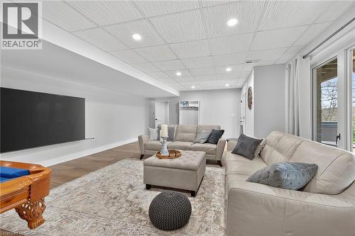 Lower level with walkout - 397 Caithness Street E, Caledonia, ON - Indoor Photo Showing Living Room