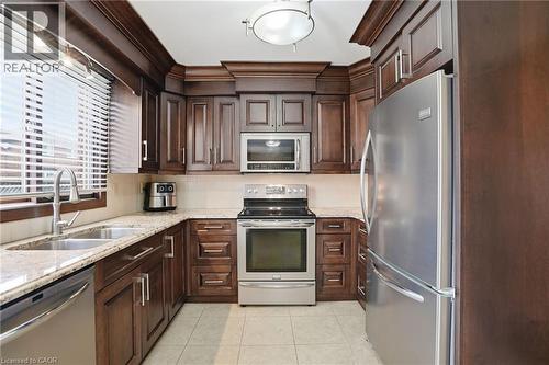 31 Republic Avenue, Hamilton, ON - Indoor Photo Showing Kitchen With Stainless Steel Kitchen With Double Sink