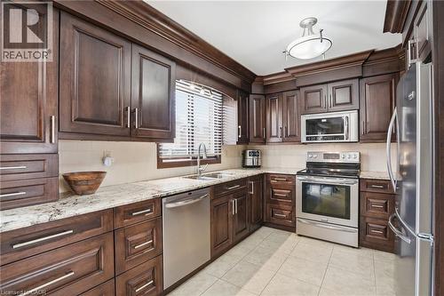 31 Republic Avenue, Hamilton, ON - Indoor Photo Showing Kitchen With Stainless Steel Kitchen With Double Sink