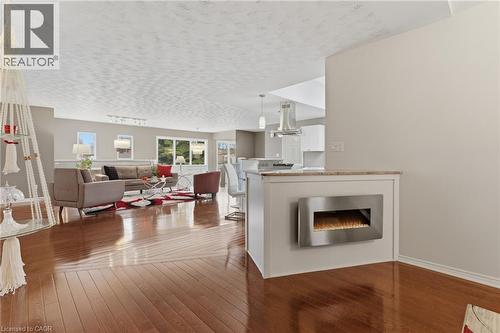 833 Brigadoon Drive, Hamilton, ON - Indoor Photo Showing Living Room With Fireplace