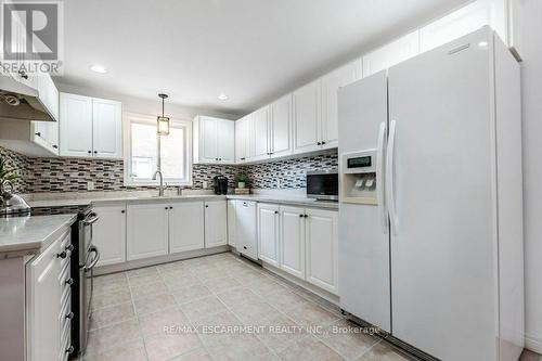 62 Spadara Drive, Hamilton, ON - Indoor Photo Showing Kitchen With Double Sink With Upgraded Kitchen