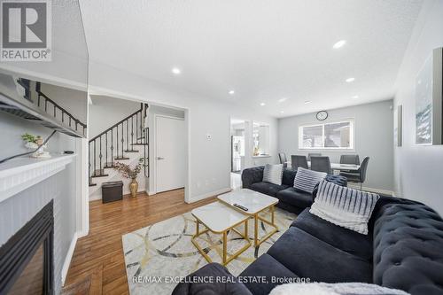 46 Nectarine Crescent, Brampton, ON - Indoor Photo Showing Living Room With Fireplace