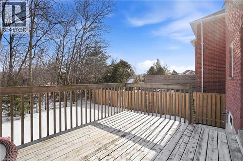 View of wooden deck - 18 Webster Way, Georgetown, ON - Outdoor With Deck Patio Veranda
