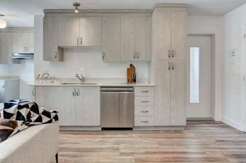 Kitchen - 3950 Rue Lacordaire, Montréal (Mercier/Hochelaga-Maisonneuve), QC - Indoor Photo Showing Kitchen With Double Sink