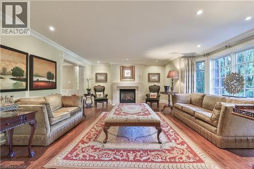 342 Pomona Avenue, Burlington, ON - Indoor Photo Showing Living Room With Fireplace