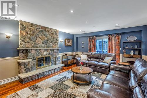 4279 Bridlepath Trail, Mississauga, ON - Indoor Photo Showing Living Room With Fireplace