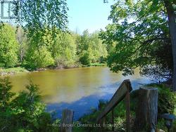 Steps lead down to the Sauble River - 