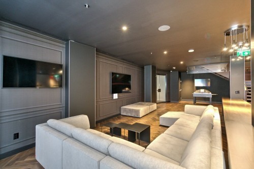 Salle communautaire - 2212-1188 Rue St-Antoine O., Montréal (Ville-Marie), QC - Indoor Photo Showing Living Room