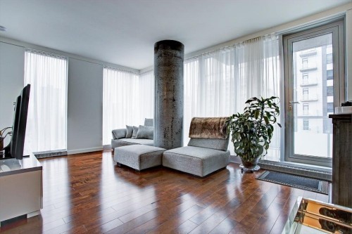 Living Room - 802-1450 Boul. René-Lévesque O., Montréal (Ville-Marie), QC - Indoor Photo Showing Living Room