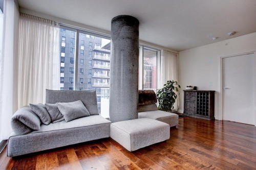 Living Room - 802-1450 Boul. René-Lévesque O., Montréal (Ville-Marie), QC - Indoor Photo Showing Living Room