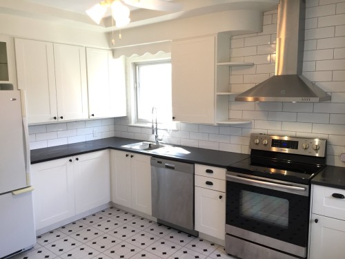 Cuisine - 1-10497 Boul. St-Laurent, Montréal (Ahuntsic-Cartierville), QC - Indoor Photo Showing Kitchen With Double Sink