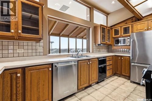 Ripplinger Acreage, Lumsden Rm No. 189, SK - Indoor Photo Showing Kitchen With Double Sink