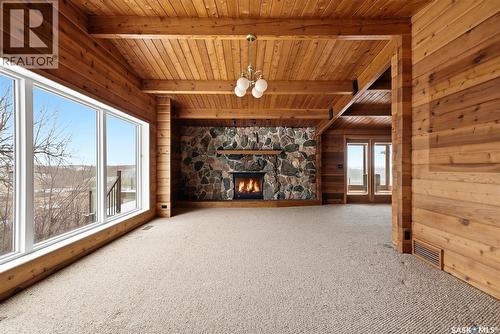 Ripplinger Acreage, Lumsden Rm No. 189, SK - Indoor With Fireplace