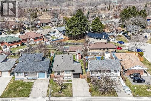 Aerial perspective of suburban area - 122 Glen Forest Drive, Hamilton, ON - Outdoor