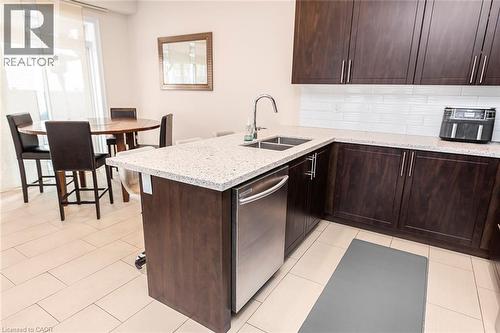 70 Fleming Crescent, Caledonia, ON - Indoor Photo Showing Kitchen With Double Sink