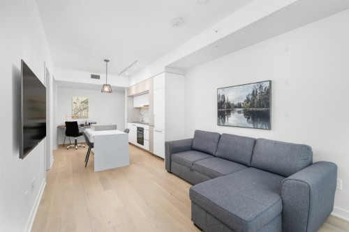 Living Room - 2812-1188 Rue St-Antoine O., Montréal (Ville-Marie), QC - Indoor Photo Showing Living Room